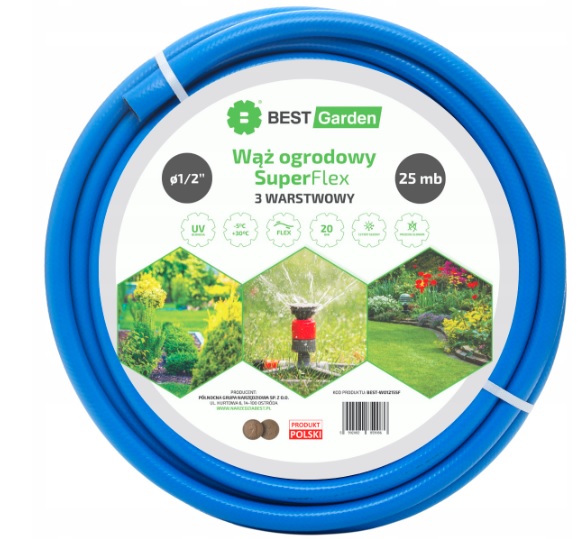 

Wąż Ogrodowy 1/2” 25m Flex Best Garden