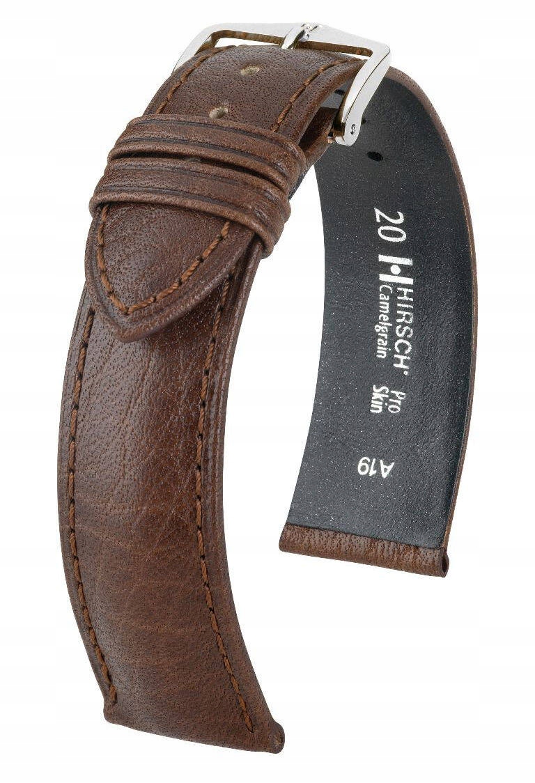 Hnědý Pásek Na Hodinky Hirsch Camelgrain 20 mm XL 01009215-2-20