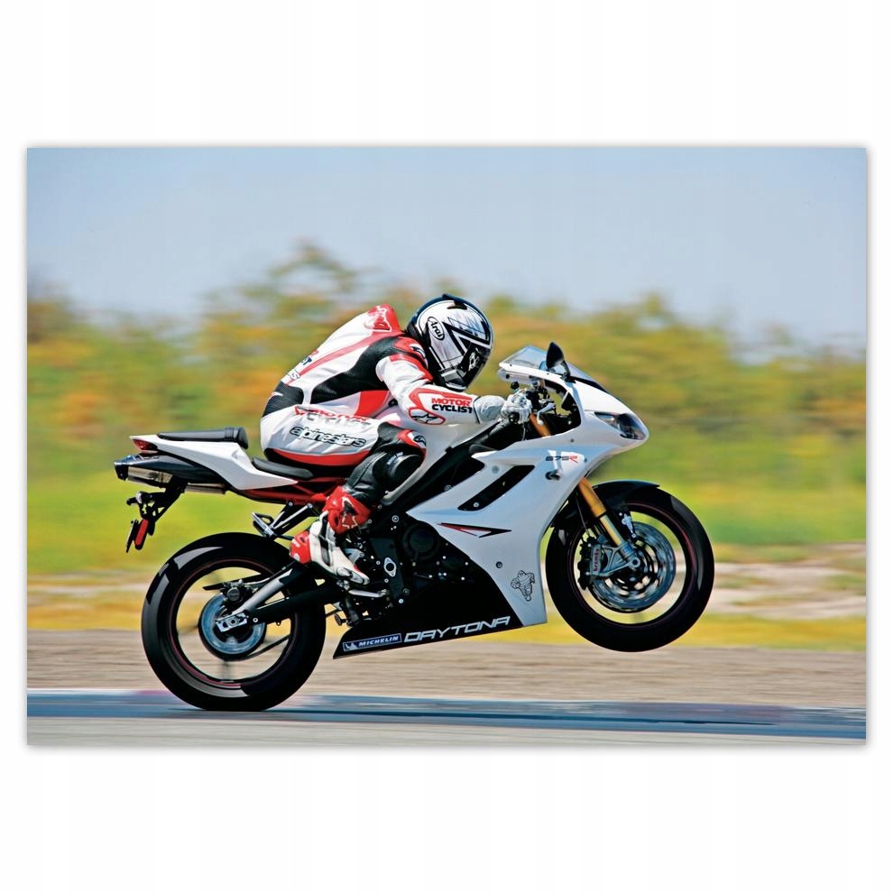

Naklejki 70x50 Ścigacz motocykl Motor
