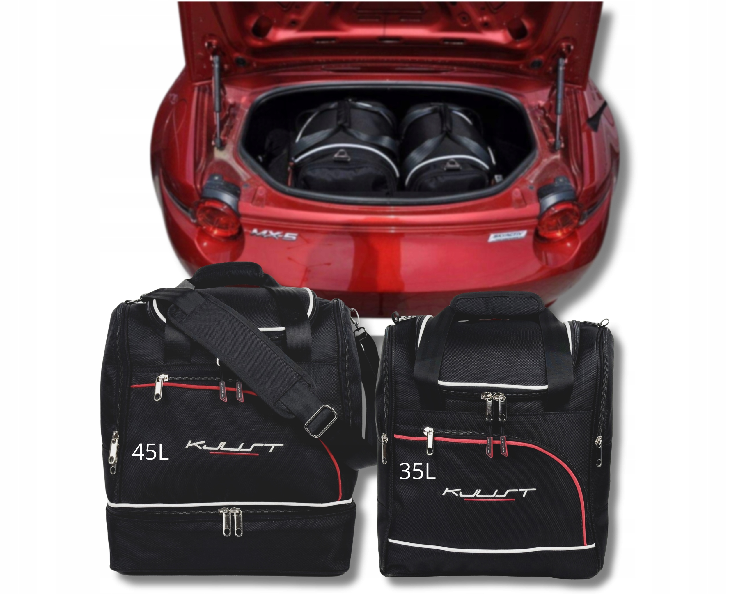 Sada tašiek Komplet Kjust do kufra Mazda MX-5 2015+ 2 ks