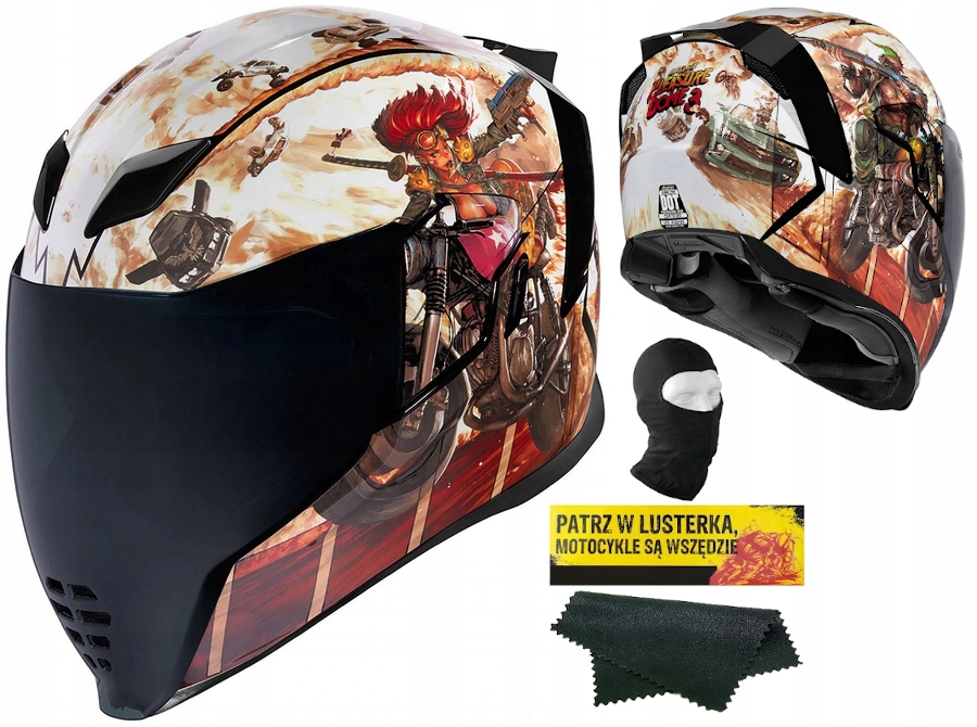 

Kask Icon Airflite Pleasuredome Dot Ece Gratisy M