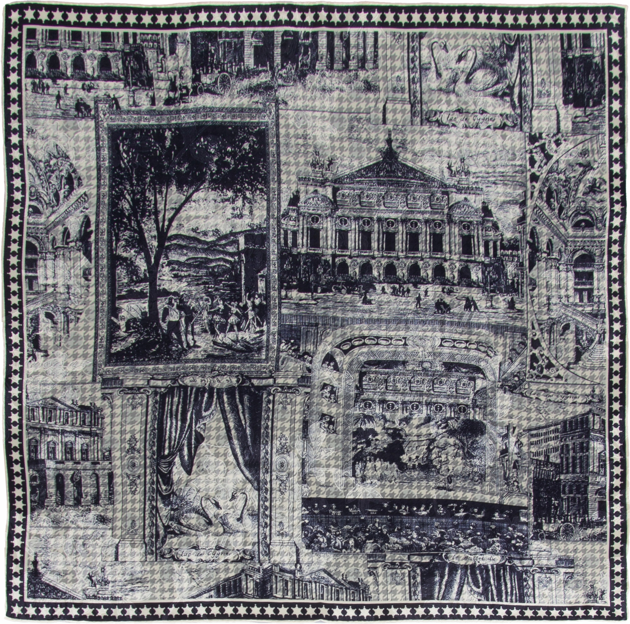 Dámský hedvábný šátek 100% hedvábí 68 x 68 cm Šála Oboustranná