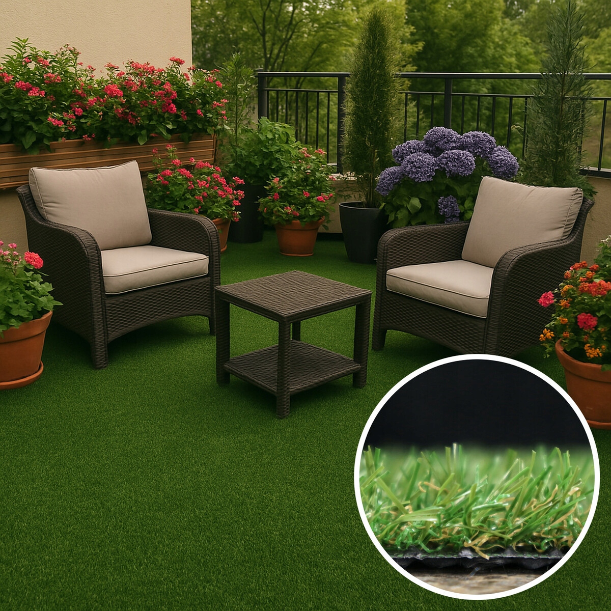 100x400 Kusový travní koberec Camilla – na ven i na doma