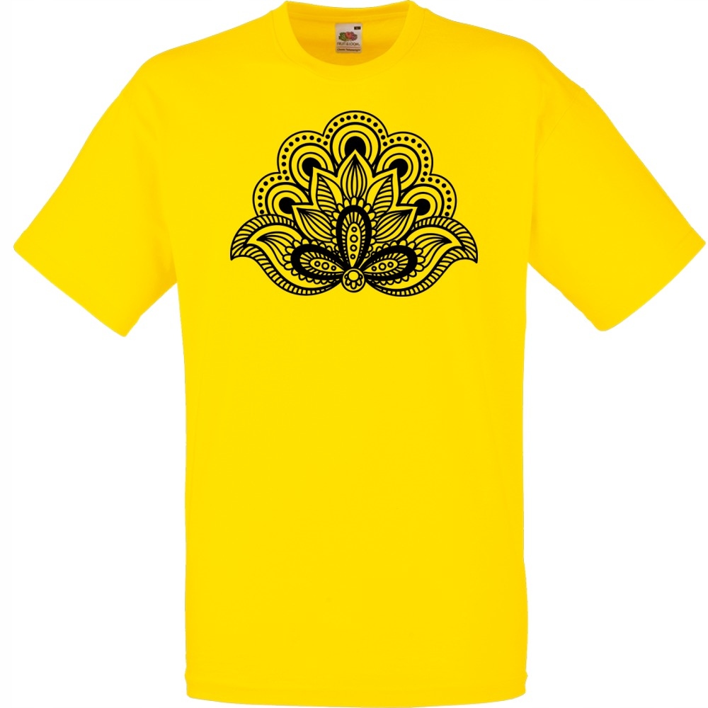

Koszulka mandala symbol L żółta jaskrawa