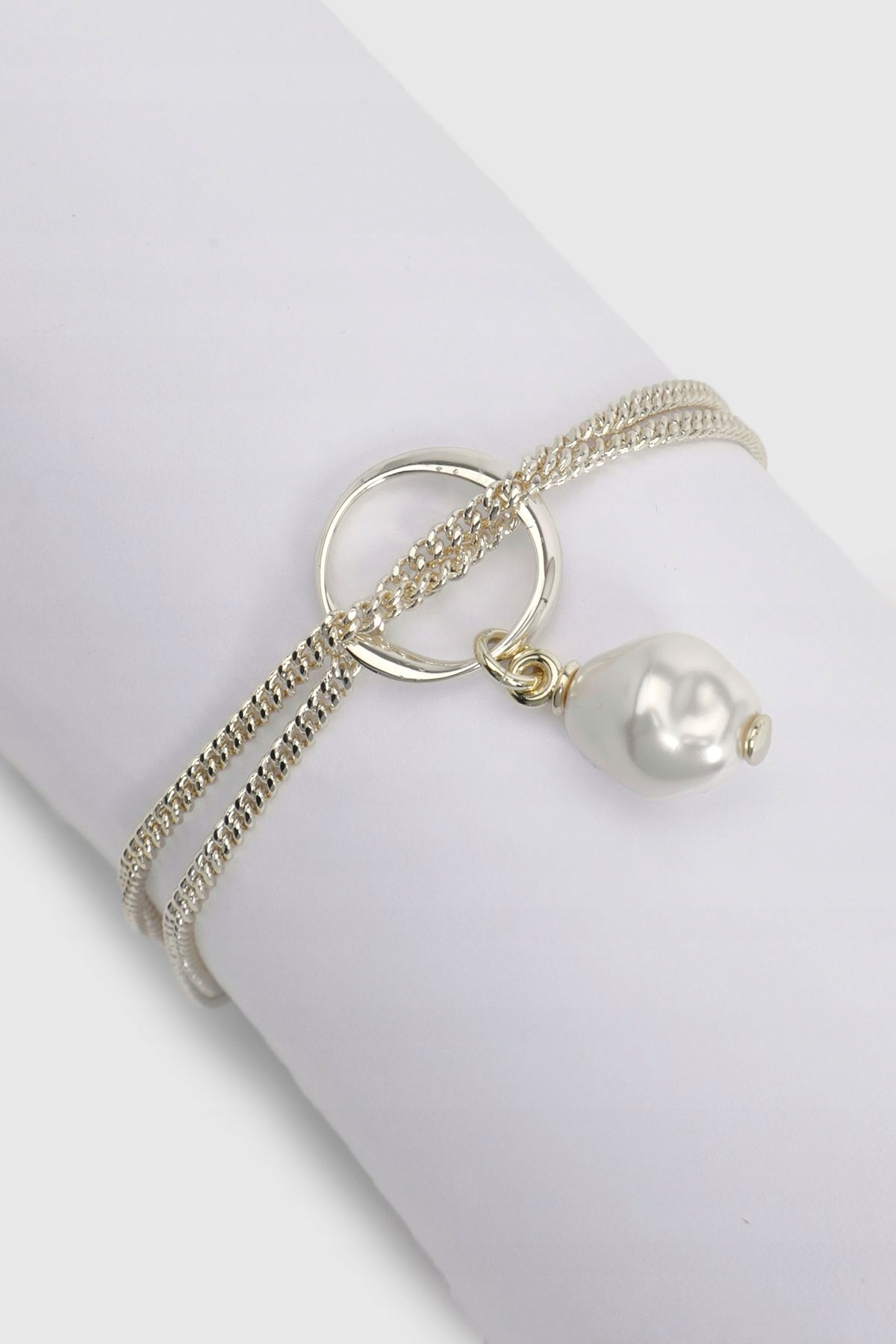 Zlatý Moderní Náramek S Perlou Karen Millen, Univerzální