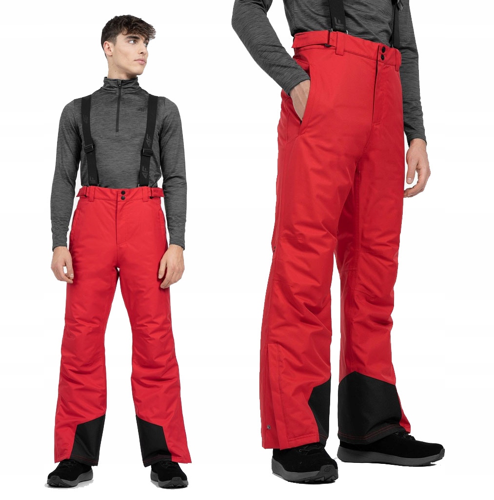 Spodnie narciarskie męskie 4F H4Z22-SPMN001 membrana red XL