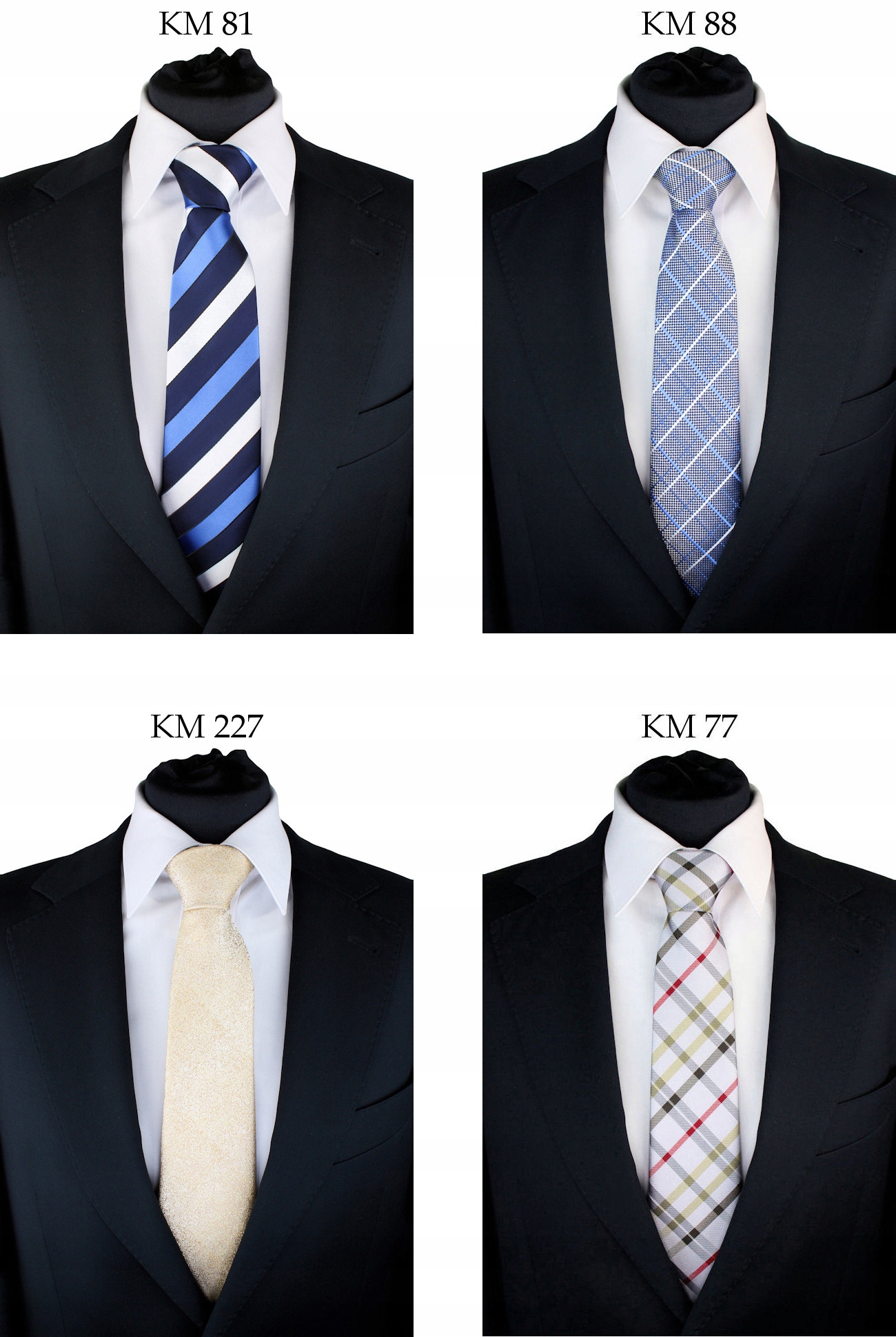 MĘSKI KRAWAT KLASYCZNY = 72 WZORY DLA MĘŻCZYZNY Wzór dominujący mix wzorów