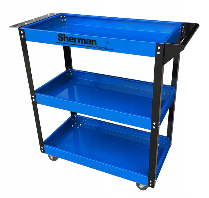Wózek warsztatowy narzędziowy trzypółkowy 3PB niebieski Sherman