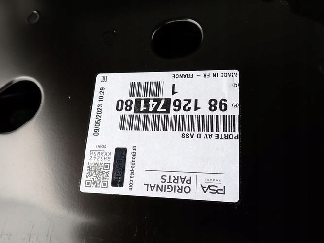 CITROEN C3 III 16- dveře pravé přední předek