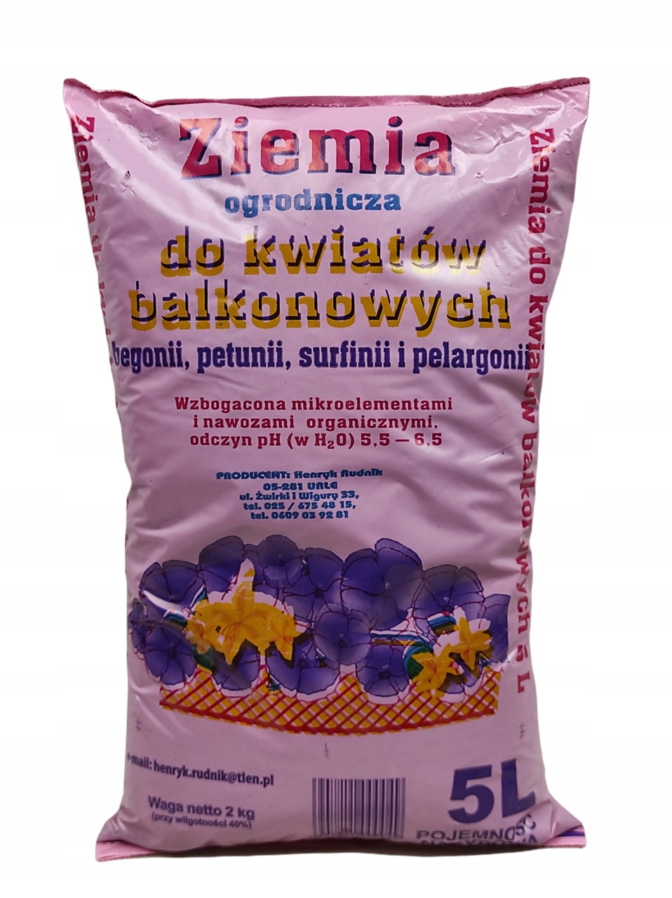 

Ziemia do kwiatów balkonowych 5l