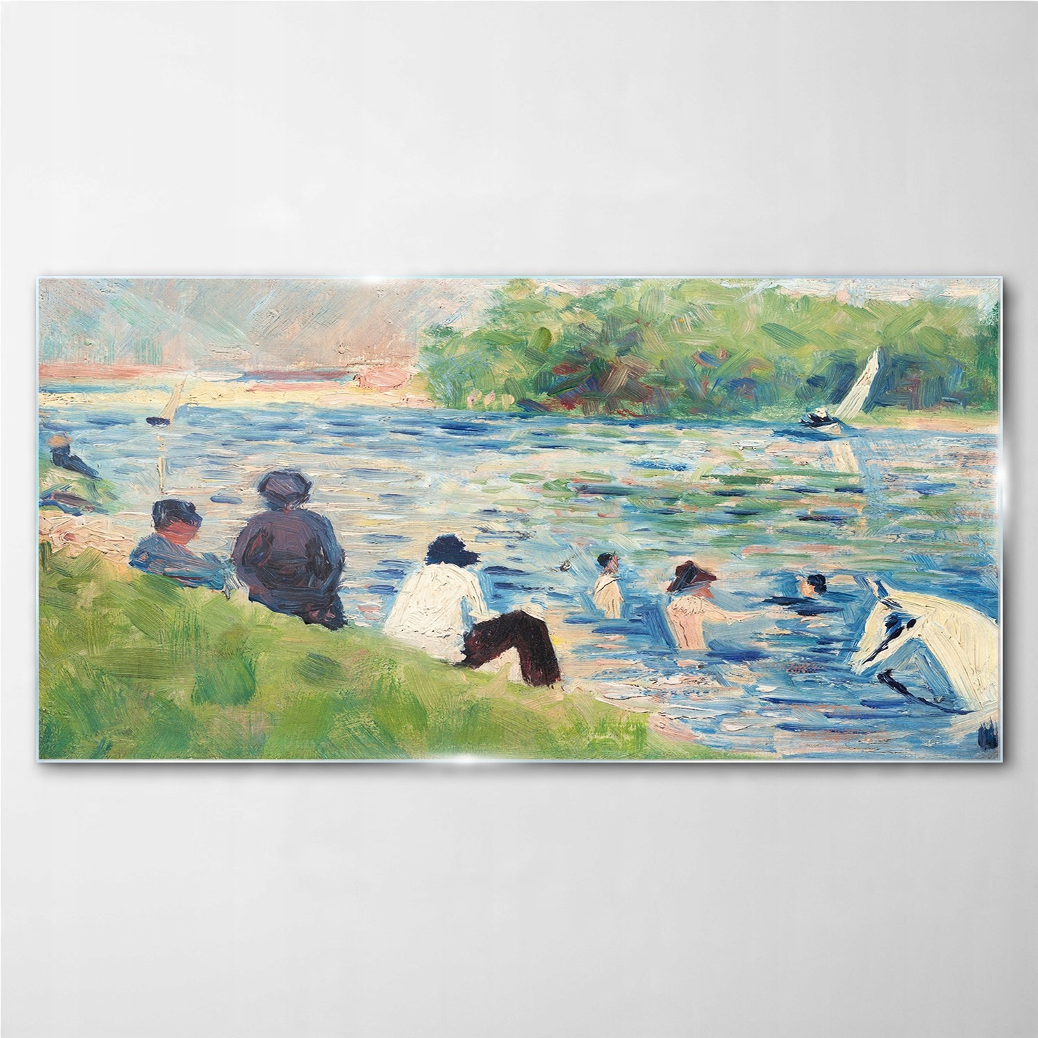 

Foto-obraz szklany Woda natura ludzie 100x50 cm