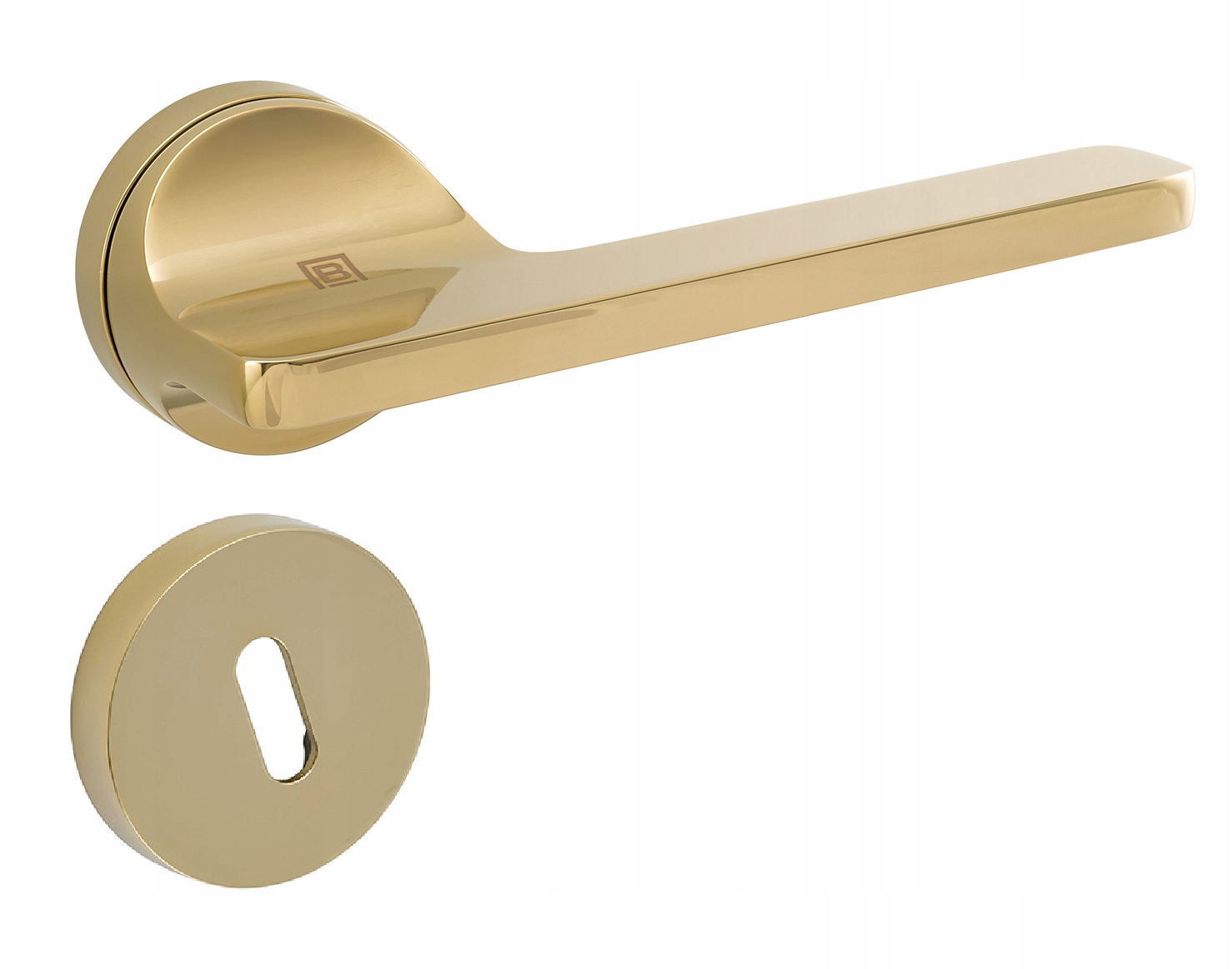 Moderná zlatá minimalistická kľučka Lesklá sada kľúčov
