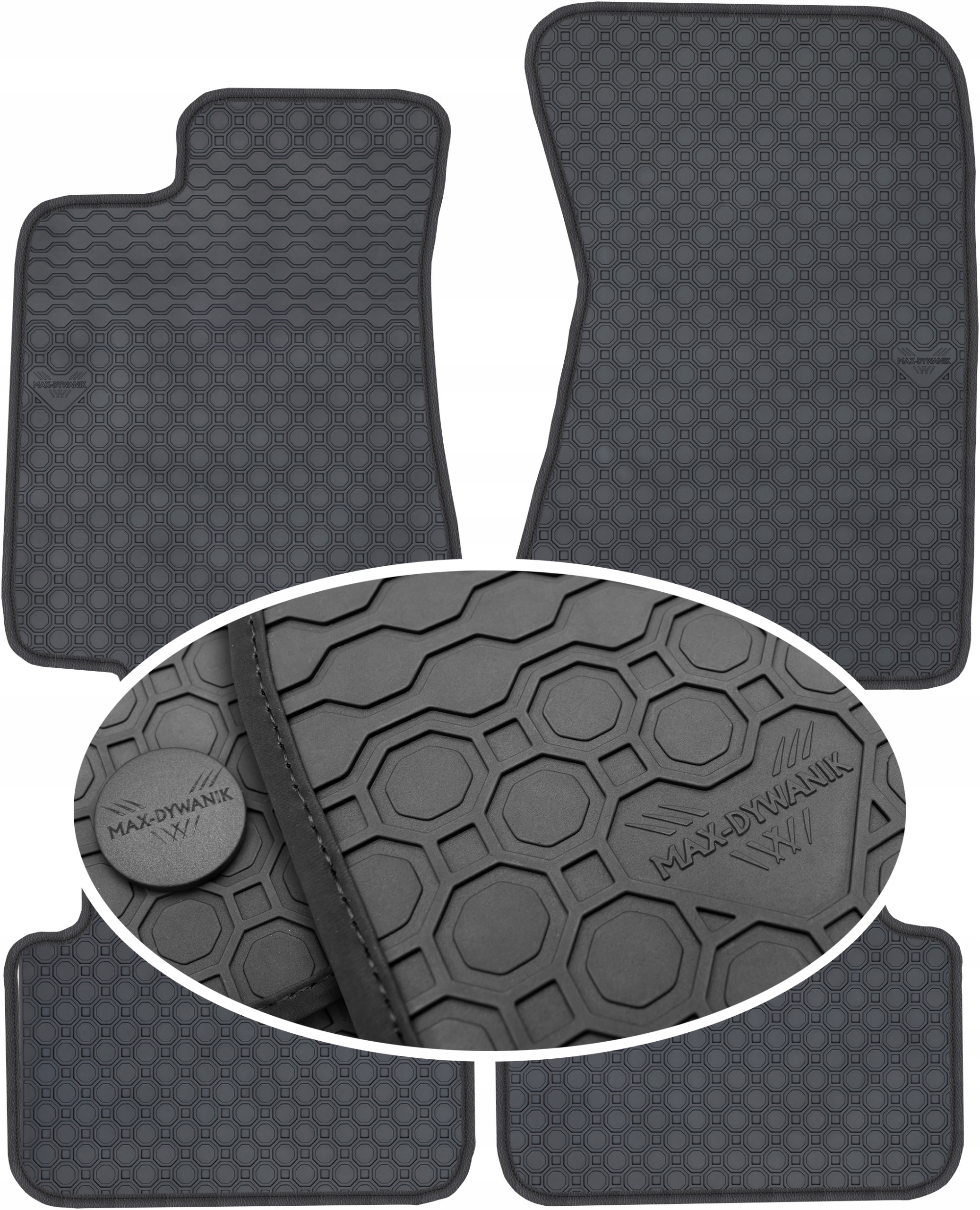 Jaguar XJ8 X350 Sd 2004-2007 Gumový koberec PrimeLiner čierny