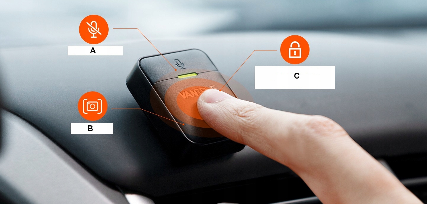 REJESTRATOR VANTRUE E3 3CH TAXI + FILTR CPL + KARTA PAMIĘCI VANTRUE 128GB Komunikacja Bluetooth GPS Wi-Fi