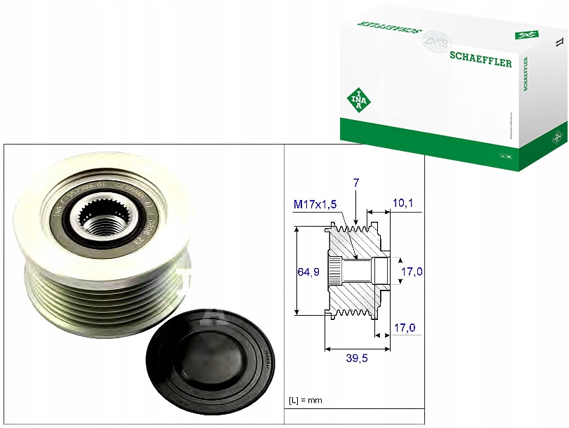 INA535 0177 10 Pásové Kolo Alternátoru Nissan Asistent řidiče #33