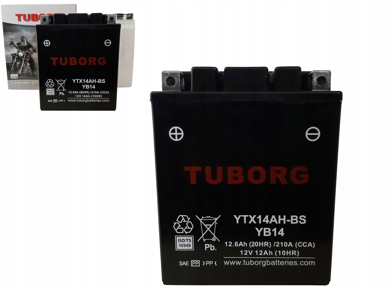 

Akumulator Motocyklowy Tuborg Agm YTX14AH-BS