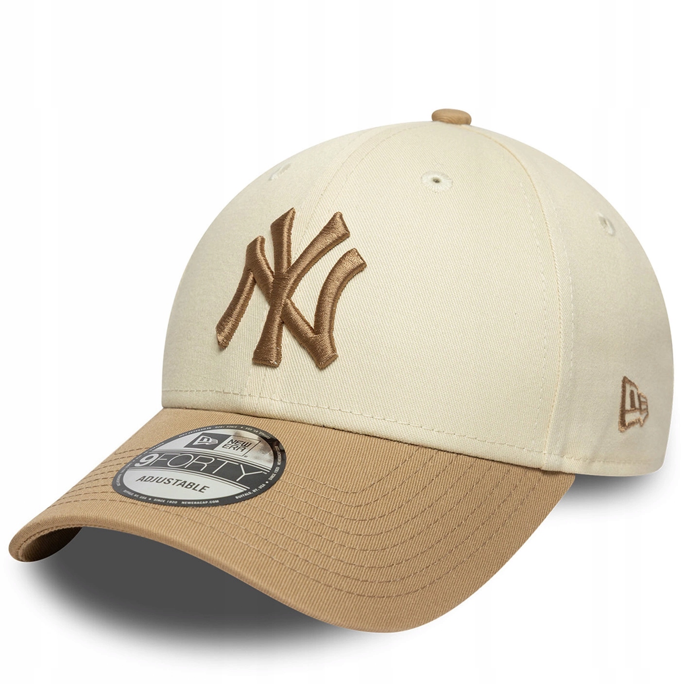 Czapka z daszkiem New Era męska damska Ny New York yankees hologram beżowa