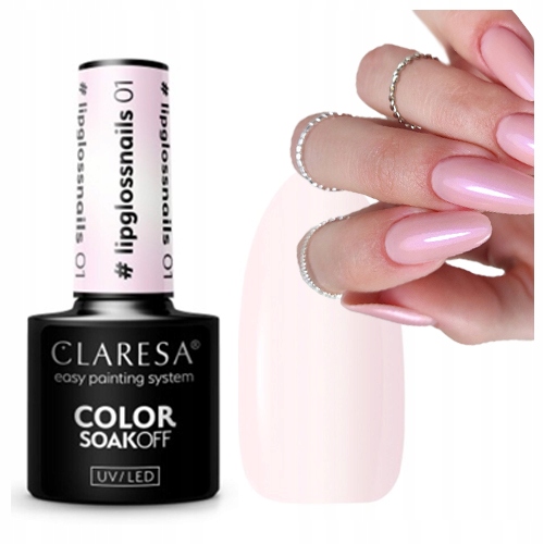 

Claresa Lakier hybrydowy #lipglossnails 01 5g