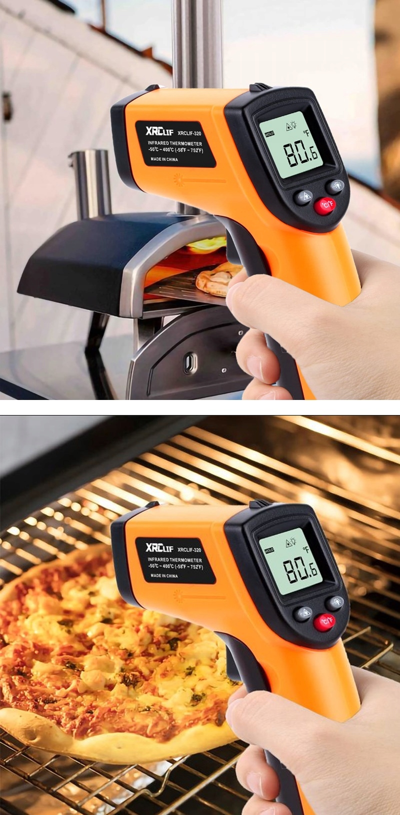 PIROMETR TERMOMETR LASEROWY BEZDOTYKOWY MIERNIK TEMPERATURY -50 +400 st.C Marka Benetech