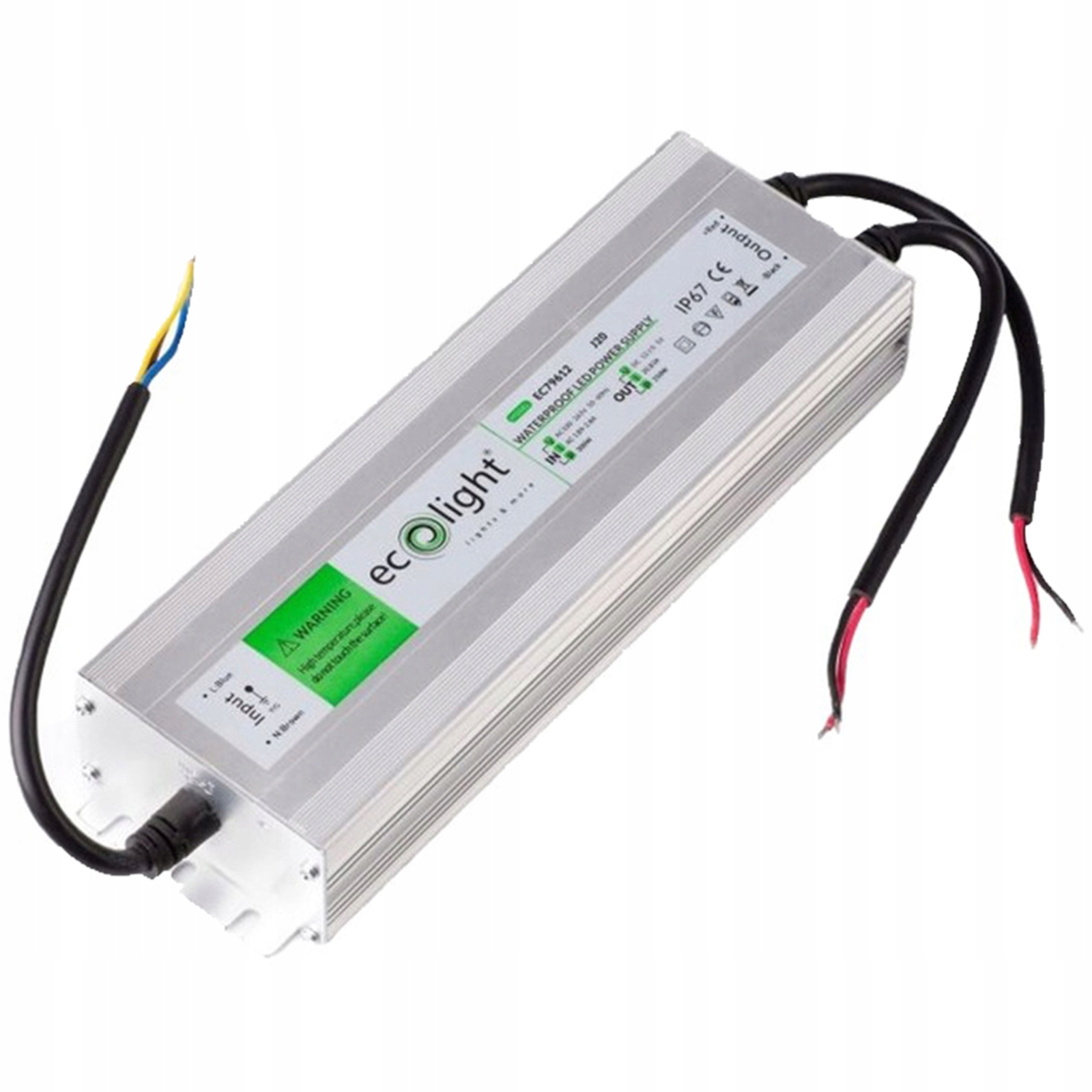 Zasilacz do TAŚMA LED TAŚM 12V 250W WODOODPORNY HERMETYCZNY IP67