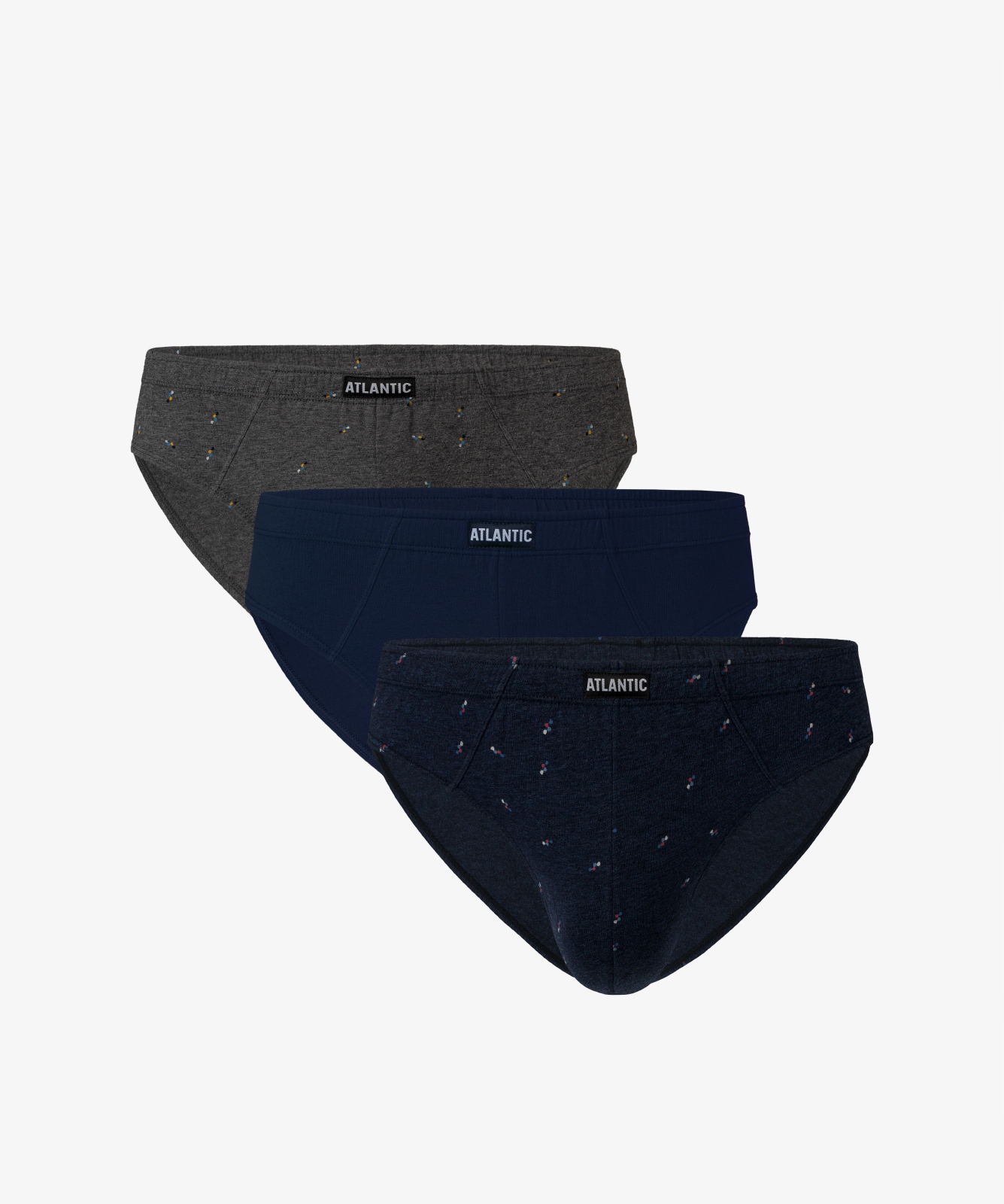 

3-PACK slipy majtki męskie bawełna Atlantic mix M