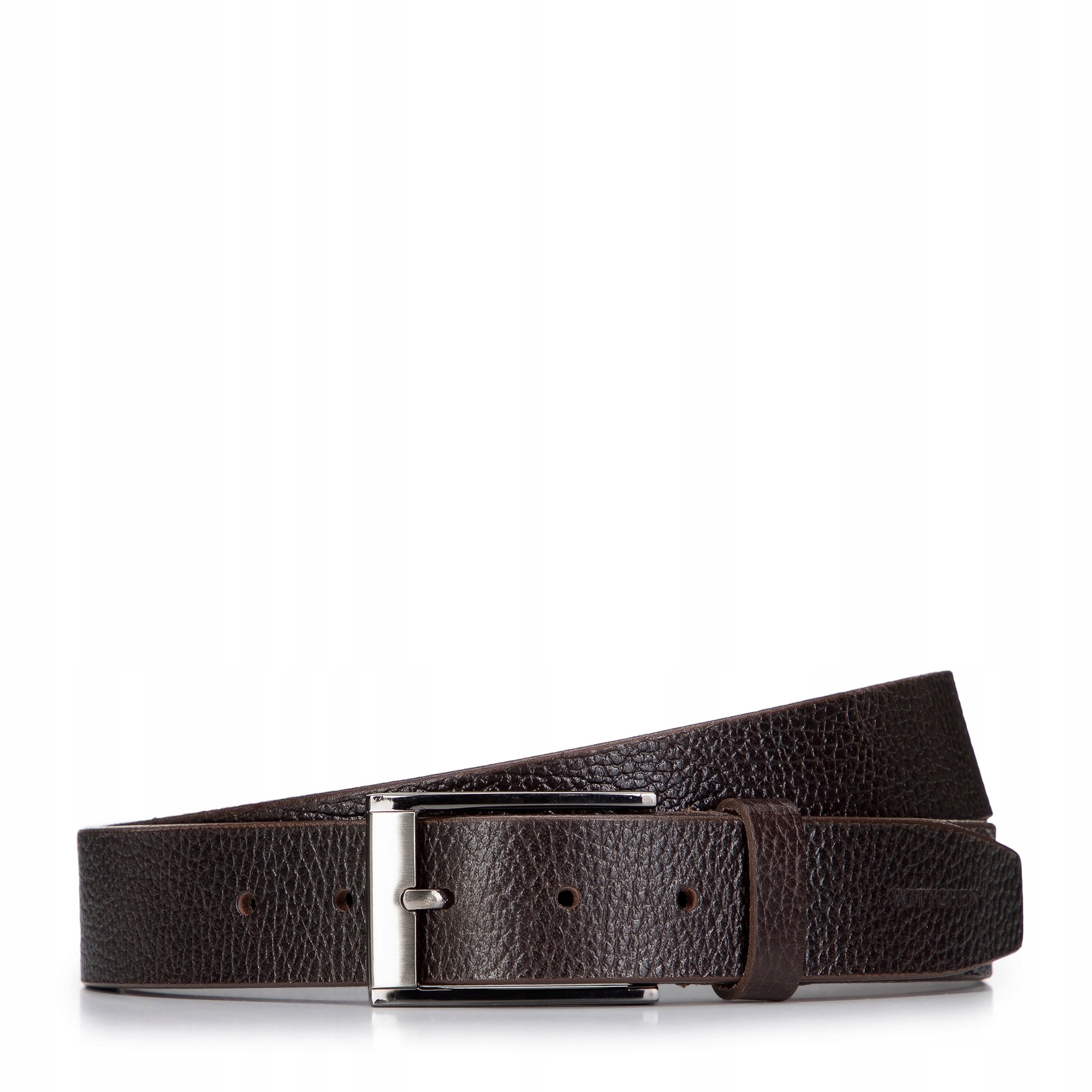 Hnědý pánský pásek Wittchen 98-8M-113-4 110 cm z hráškové kůže
