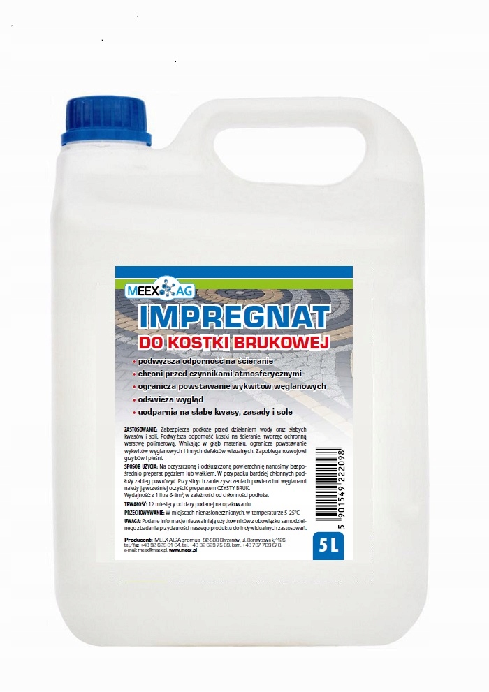 

Impregnat Do Kostki Brukowej Perfect 5 L do 40 m²