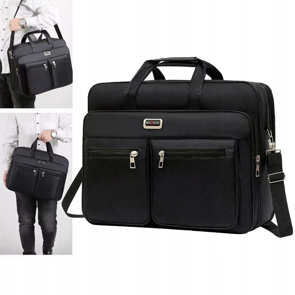 Torba na laptopa wodoodporny duża 15,6-18cali czarny pokrowiec