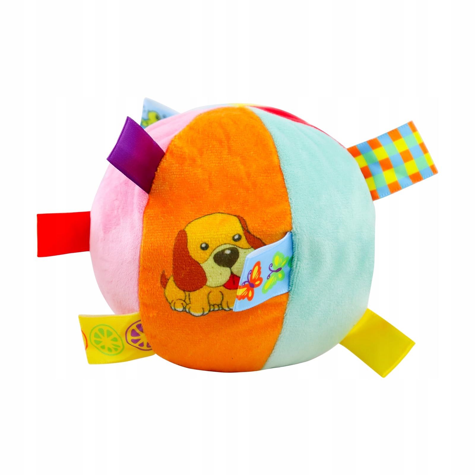 Luckyopt Hračka Pro Psy Míček 12CM Plyšová se zvonkem pro malá plemena