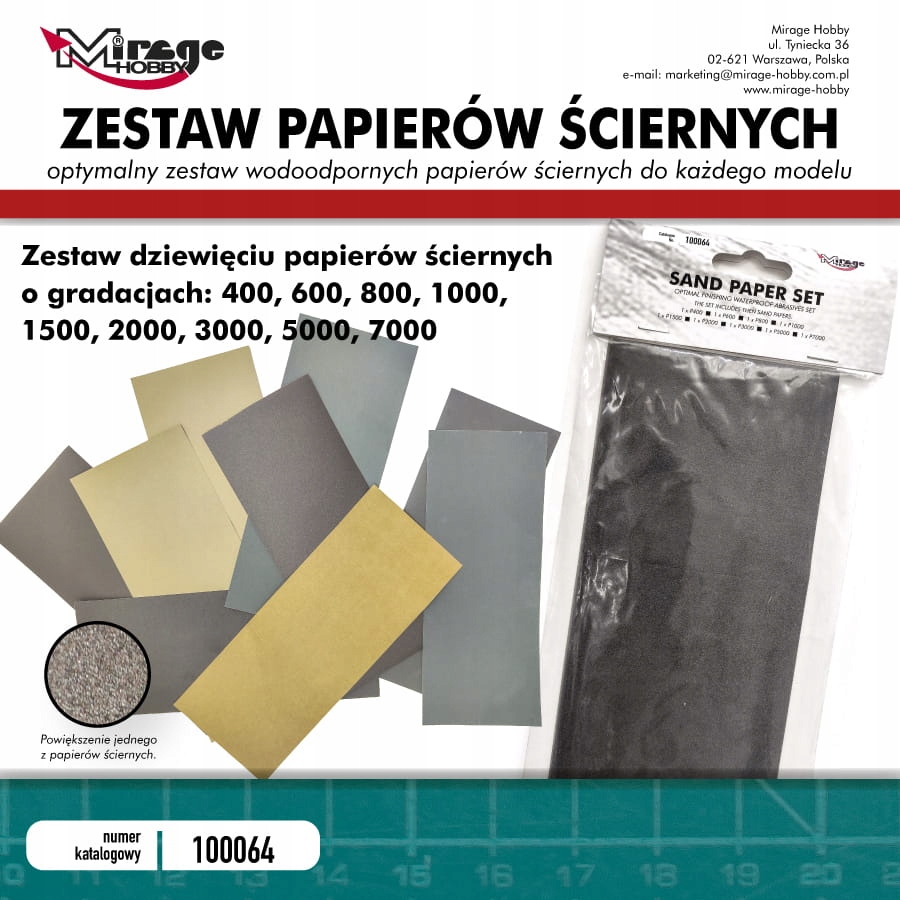 

Mirage 100064 Zestaw papierów ściernych [full Set]