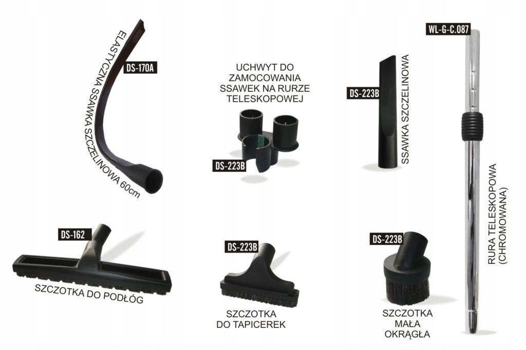 ZESTAW SPRZĄTAJĄCY TQD STRETCH KIT 2-8m ODKURZACZ Marka TQD