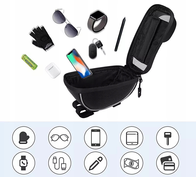 ETUI TORBA WODOODPORNA SAKWA ROWEROWA NA TELEFON Stan opakowania oryginalne
