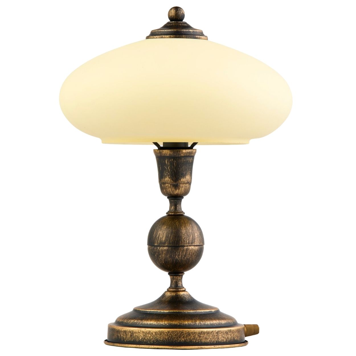 Stolová lampa Bolero zlatá patinovaná 1xE14 Klasická Retro Osvetlenie
