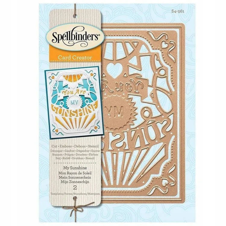 Vykrajovátka na papír Spellbinders You Are My Sunshine rámeček