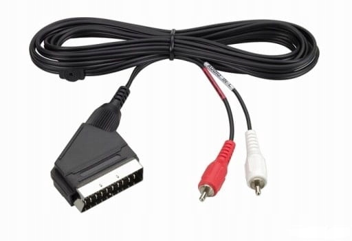 Соединительный кабель EURO SCART (Euro) - 2X RCA (cinch) 1,5 м