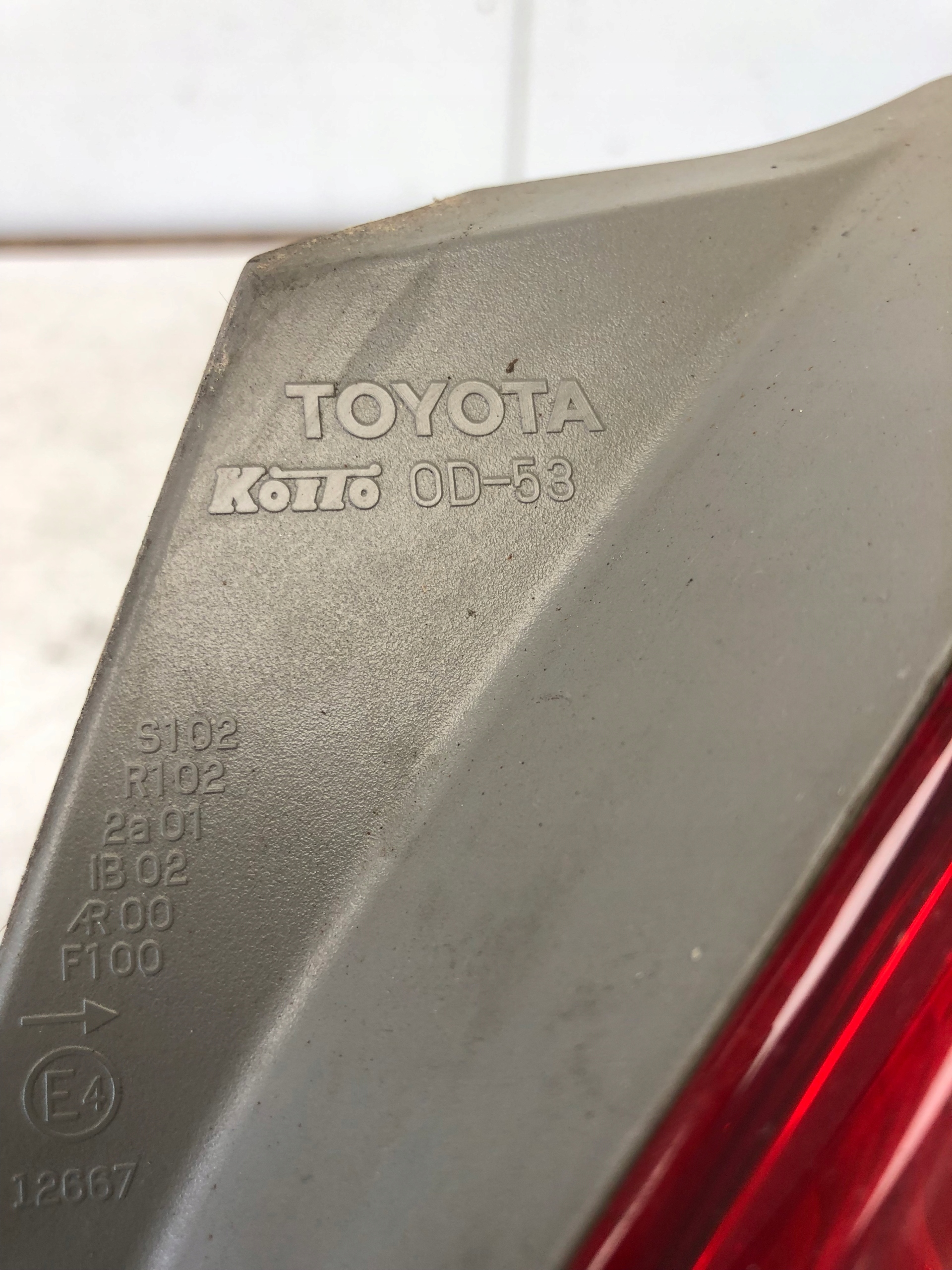 light right rear part TOYOTA YARIS II