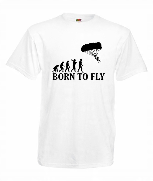 

XXL Koszulka Męska Latanie Born To Fly Spadochron