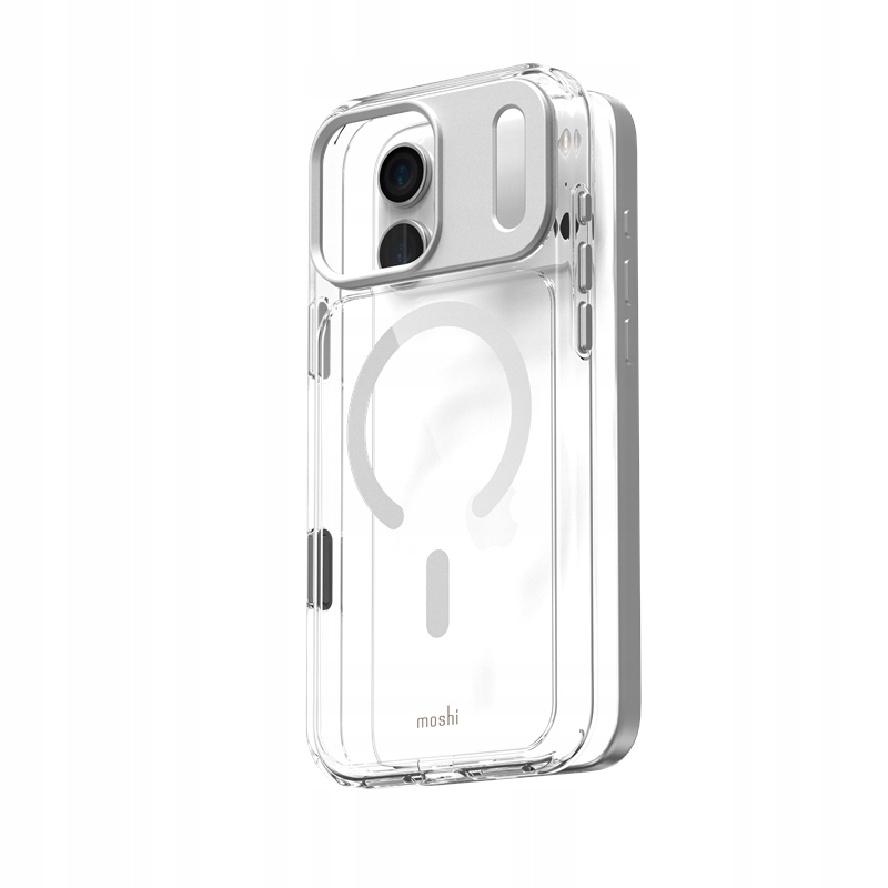 Moshi iGlaze MagSafe – puzdro na iPhone 17 Pro Max (Luna Silver)