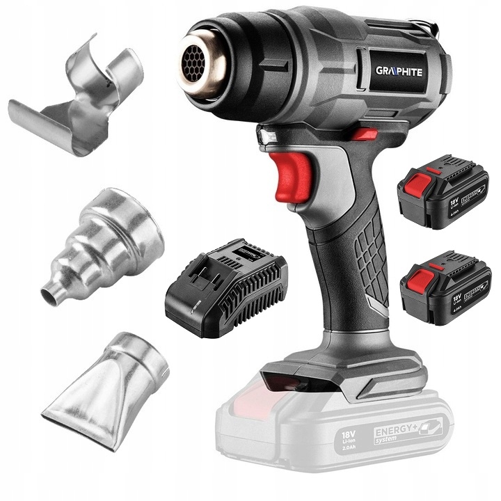 Opalarka akumulatorowa GRAPHITE + 2 AKU 4Ah +ŁAD