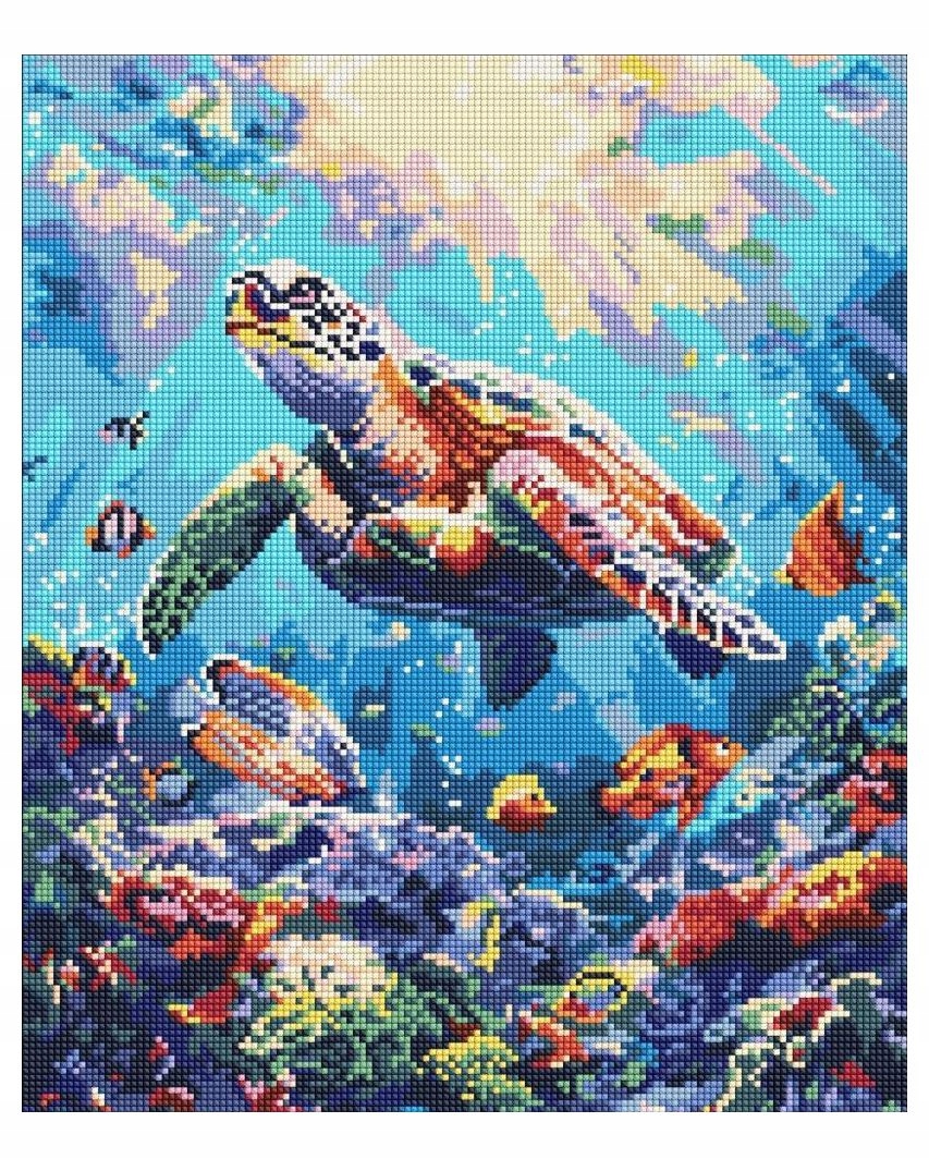 Diamantová Mozaika Mořský Klid 40X50 CM