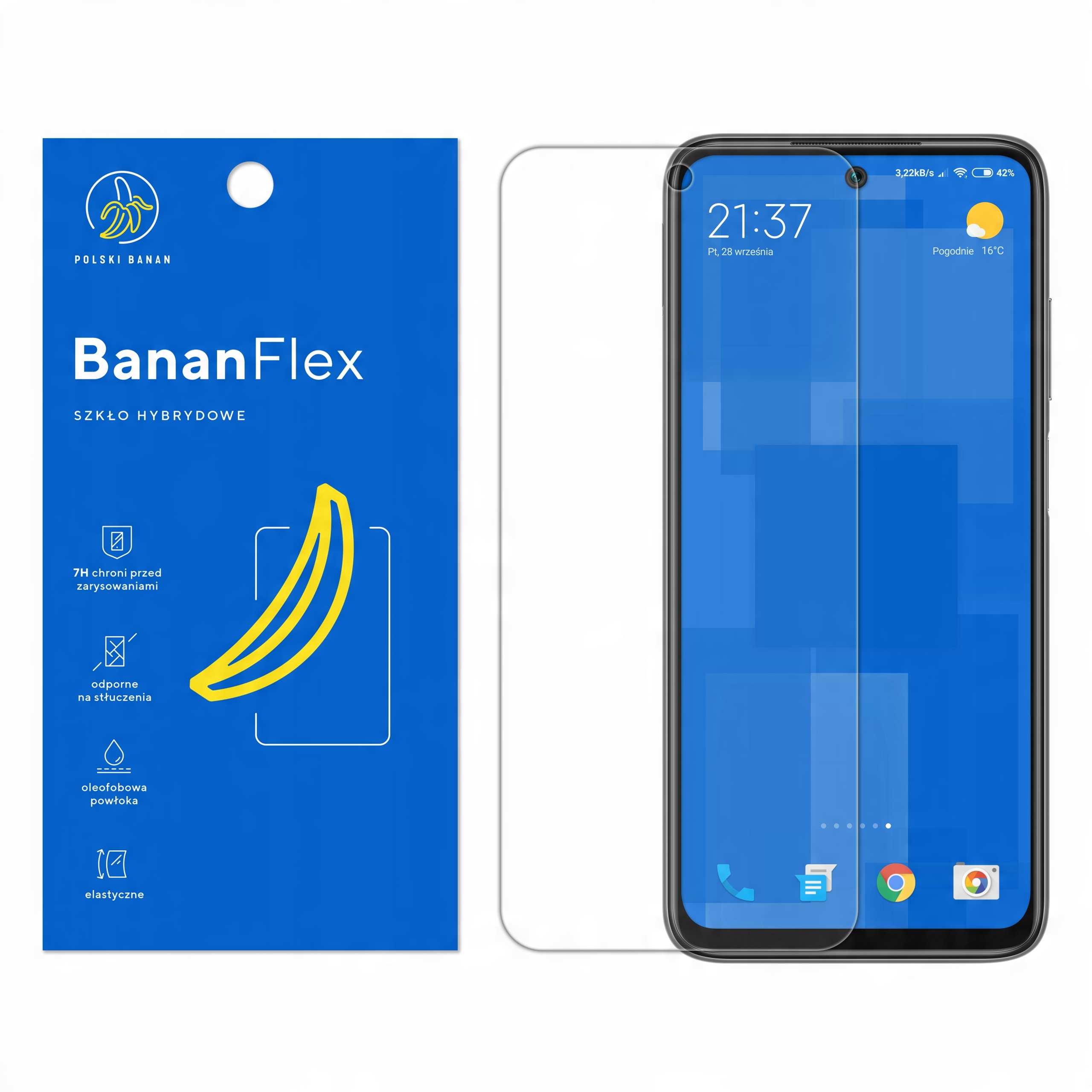 

Szkło Hybrydowe Polski Banan 7H do Xiaomi Redmi 10