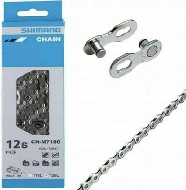 Łańcuch Shimano Slx CN-M7100 12-rzędowy 126 ogniw Spinka Quick-Link