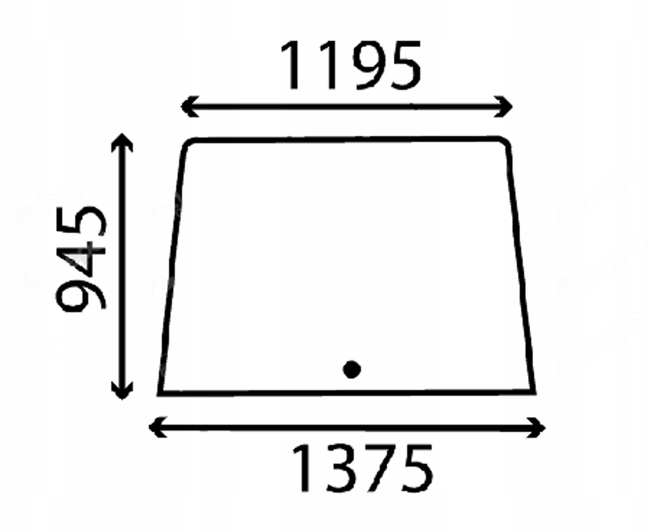 sklo Case série 46 a 55 přední 3229326R1