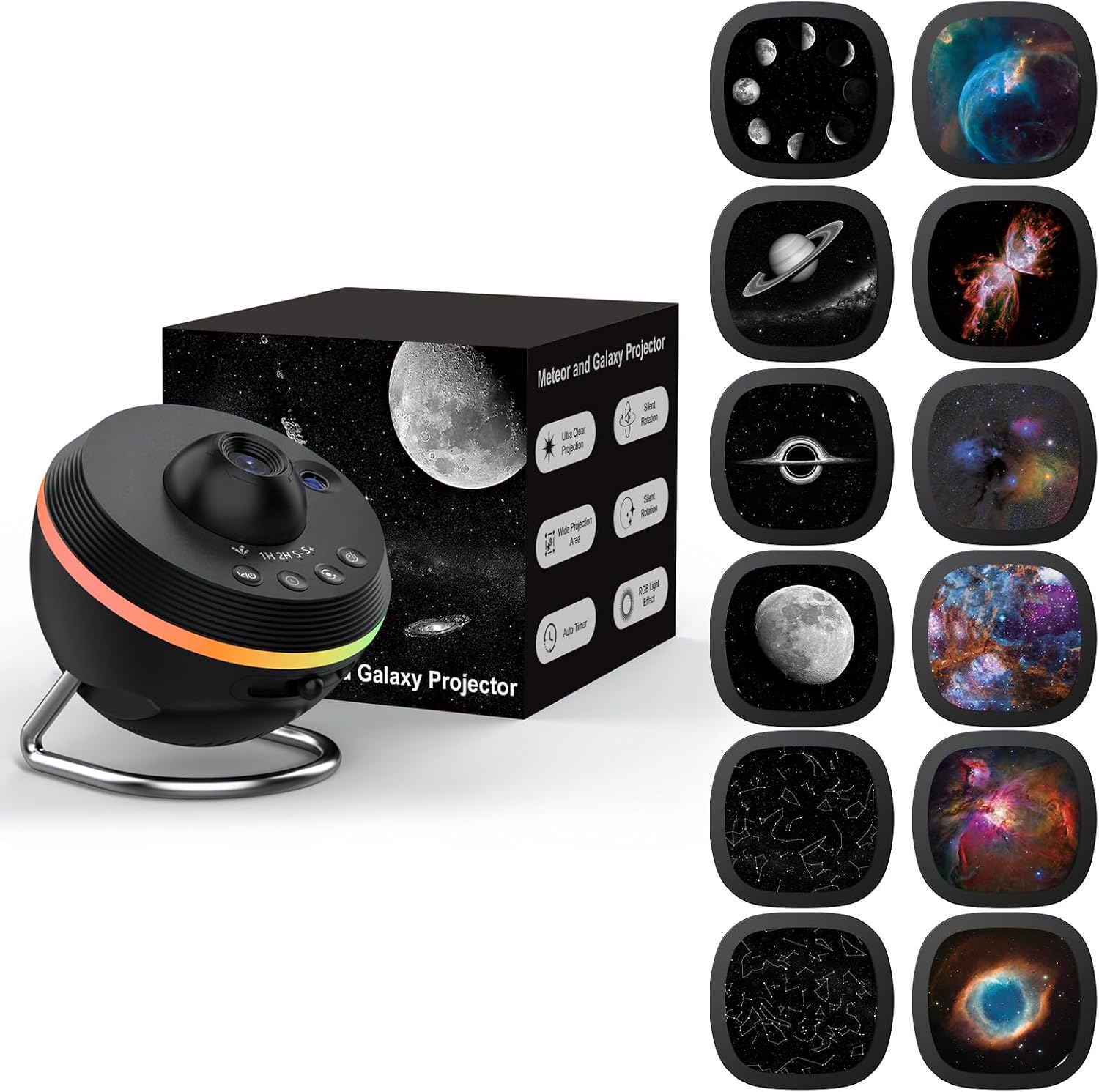 Projektor hviezd Galaxy nočná lampa Led Ainael SKE-TKQ01 s efektmi oblohy