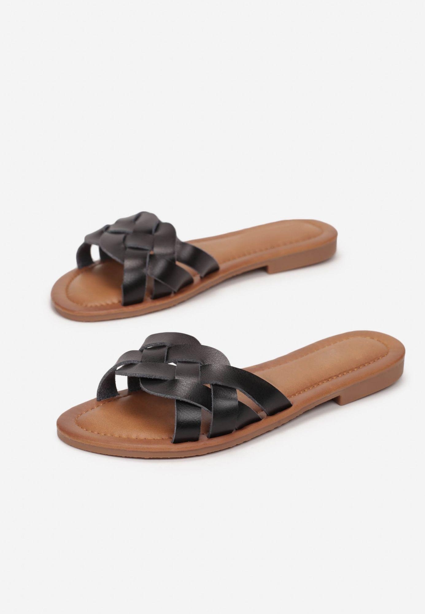 

Born2Be Czarne Klapki damskie 37