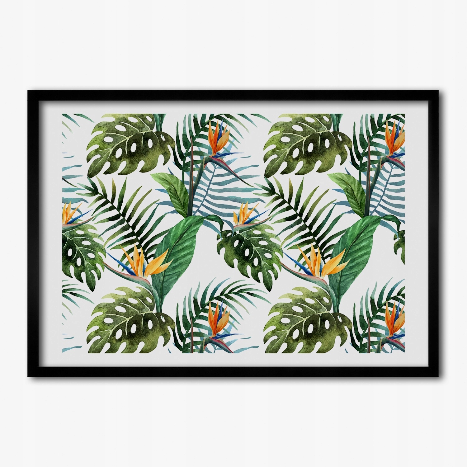 Fotoobraz s rámečkem Mdf Tropické květiny 100x70 cm