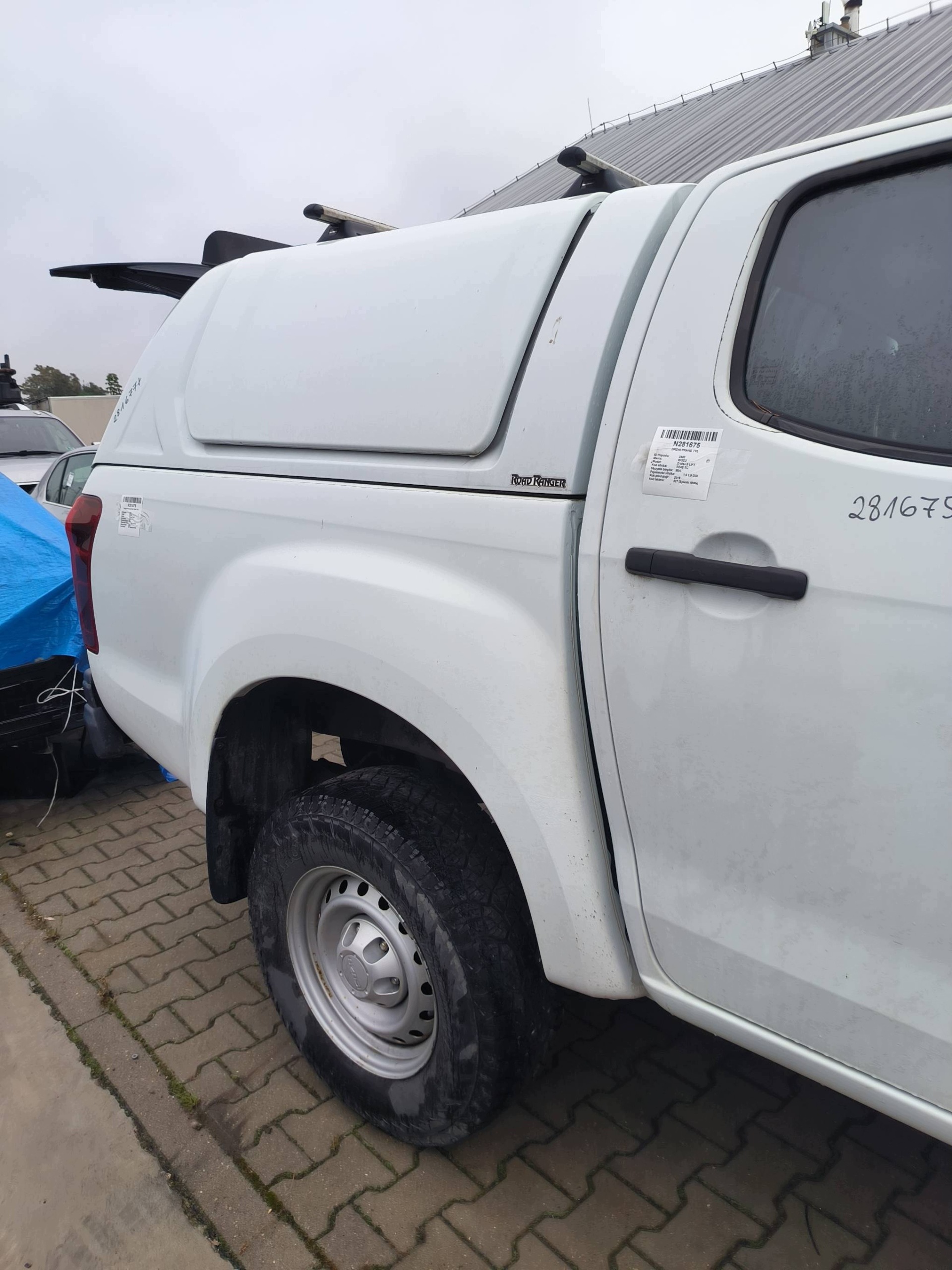blatník pravý zadok ľavý ISUZU D-Max II PAKA