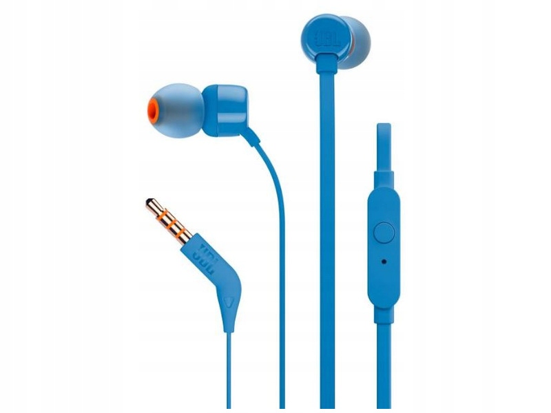 

Słuchawki Jbl T110 Douszne Z Mikrofonem Niebieskie