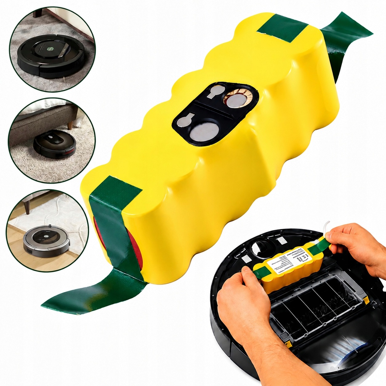 Akumulátor pro Roomba série 500 600 700 800 900 5000 mAh