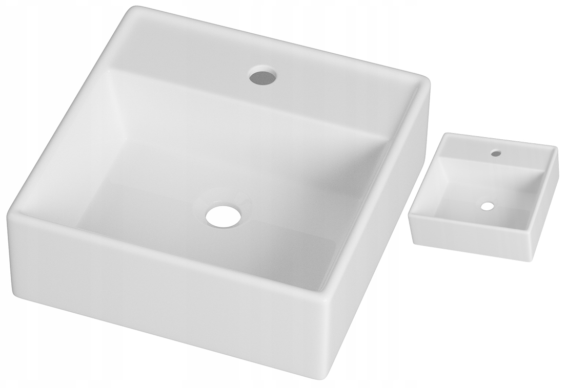 Keramická Umývadlová Doska Obdĺžniková Biela Kúpeľňová Arco